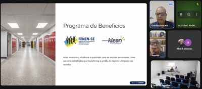 Apresentação da Klean Distribuidora na reunião das diretorias da FenenSE e do SinepeSE